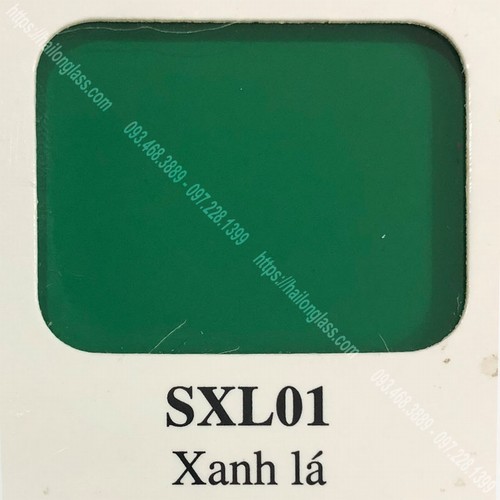 Kính Ốp Bếp Màu Xanh Lá (SXL01)