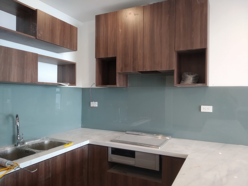 Kính Ốp Bếp Màu Ghi