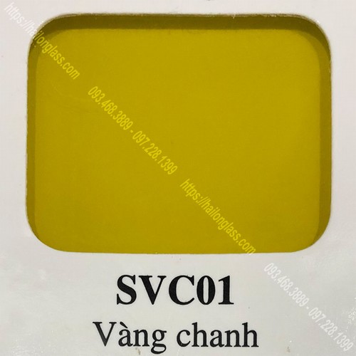 Kính Ốp Bếp Màu Vàng Chanh (SVC01)
