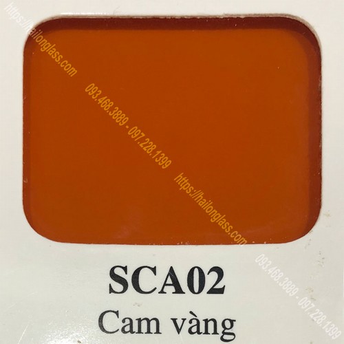 Kính Ốp Bếp Màu Cam Vàng (SCA02)