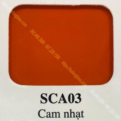 Kính Ốp Bếp Màu Cam Nhạt (SCA03)