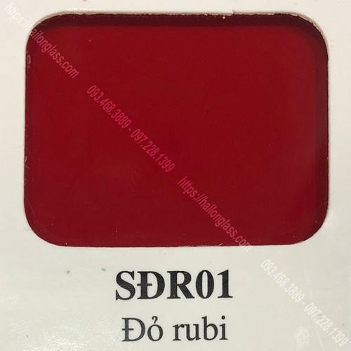 Kính Ốp Bếp Màu Đỏ Rubi (SĐR01)
