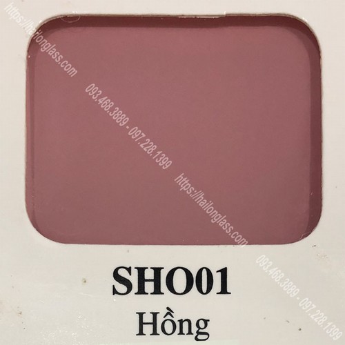 Kính Ốp Bếp Màu Hồng (SHO01)