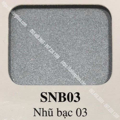 Kính Ốp Bếp Màu Nhũ Bạc (SNB03)