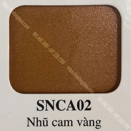 Kính Ốp Bếp Màu Nhũ Cam Vàng (SNCA02)