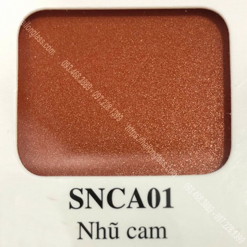 Kính Ốp Bếp Màu Nhũ Cam (SNCA01)