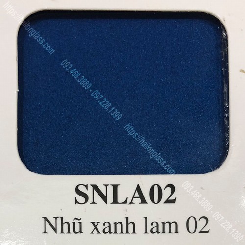 Kính Ốp Bếp Màu Nhũ Xanh Lam 02 (SNLA02)
