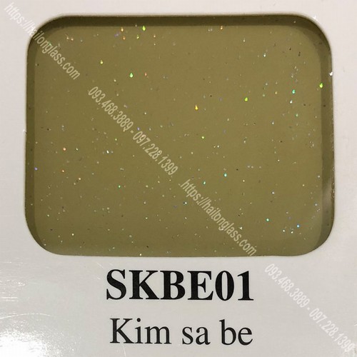 Kính Ốp Bếp Màu Kim Sa Be (SKBE01)