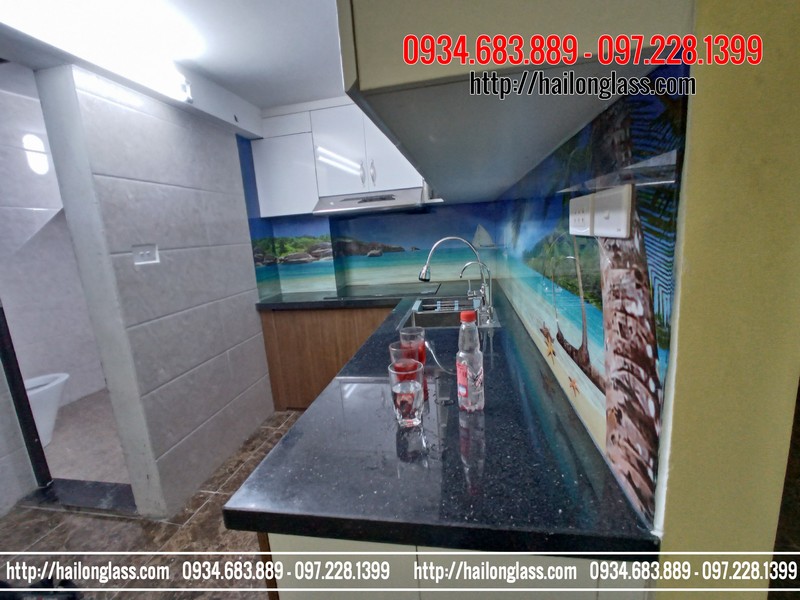 Kính Ốp Bếp In Tranh Truyền Nhiệt Hải Long