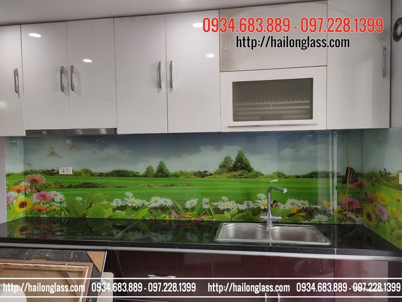 Kính Màu Ốp Bếp 3D Việt Nhật Hải Long