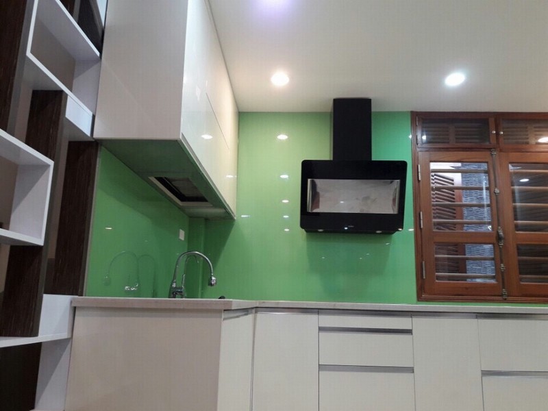 Kính Ốp Bếp Màu xanh Cốm